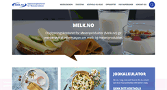 Desktop Screenshot of melk.no